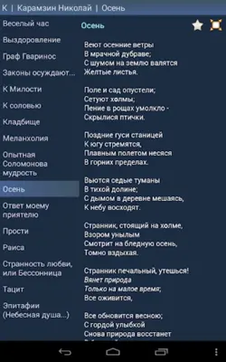 Стихи русских поэтов android App screenshot 2